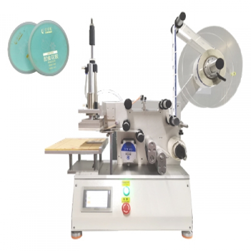 即食桃膠半自動平面貼標機